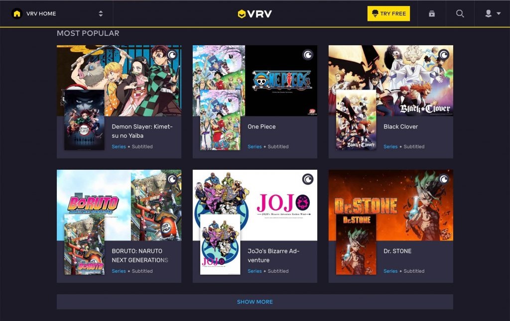 anime streaming services